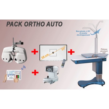 Ensemble salle d'examen de vue de automatique pour orthoptiste