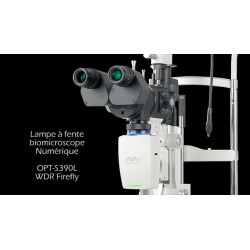 Lampe à fente biomicroscope numérique avec examen glandes de Meibomius