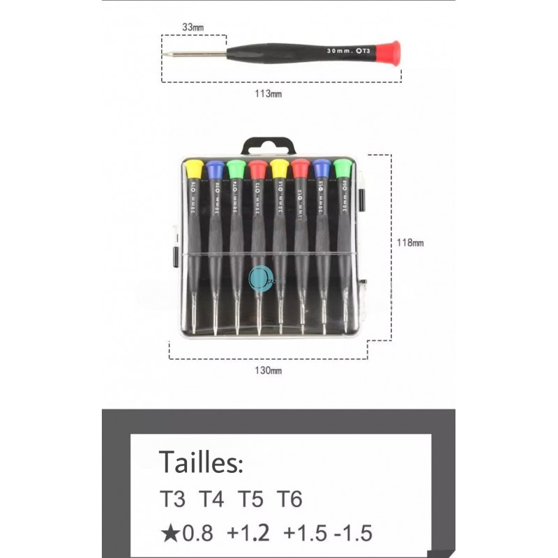 outil optique ensemble tournevis optique ensemble de lunettes