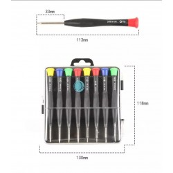 Jeu de 8 tournevis pour optique à domicile