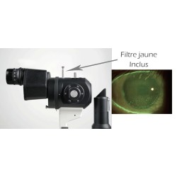 Lampe à fente trois grossissements type Zeiss LED et platine en métal