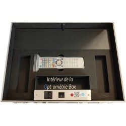 Valise de contrôle d'acuité visuelle avec écran LCD et lentilles d'essais