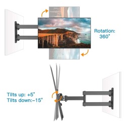 Support mural pour écran d'optotypes