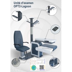 Unité d'examen Lagoon avec siège indépendant table pour 2 instruments version standard