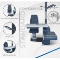 Unité d'examen Lagoon avec siège indépendant table pour 2 instruments version standard