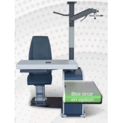 Unité d'examen Lagoon avec siège indépendant table pour 2 instruments version standard