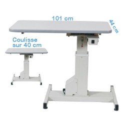 Table coulissante à commande électrique 101 x 44 cm