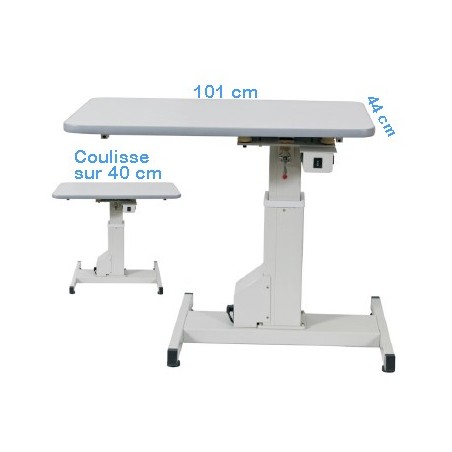 Table coulissante à commande électrique 101 x 44 cm