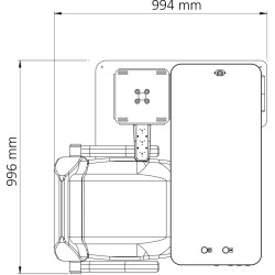 Unité d'examen Lagoon avec siège indépendant table pour 2 instruments MONTAGE DROITE ou GAUCHE