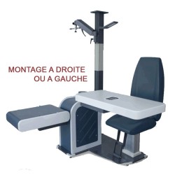 Unité d'examen Lagoon avec siège indépendant table pour 2 instruments MONTAGE DROITE ou GAUCHE
