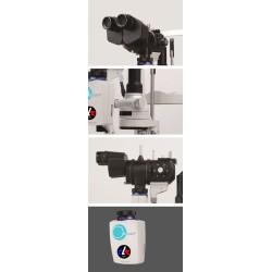 Lampe à fente biomicroscope avec module de digitalisation numérique type Zeiss à 5 facteurs de grossissement