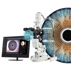 Lampe à fente biomicroscope numérique pour diagnostique de la sécheresse oculaire