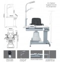 unité de réfraction compacte OPT-9050 avec support auto réfractomètre-kératomètre et fauteuil patient