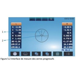 Frontofocomètre automatique toutes fonctions écran tactile couleur 7 pouces