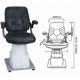 Fauteuil d'examen motorisé commande par pédales