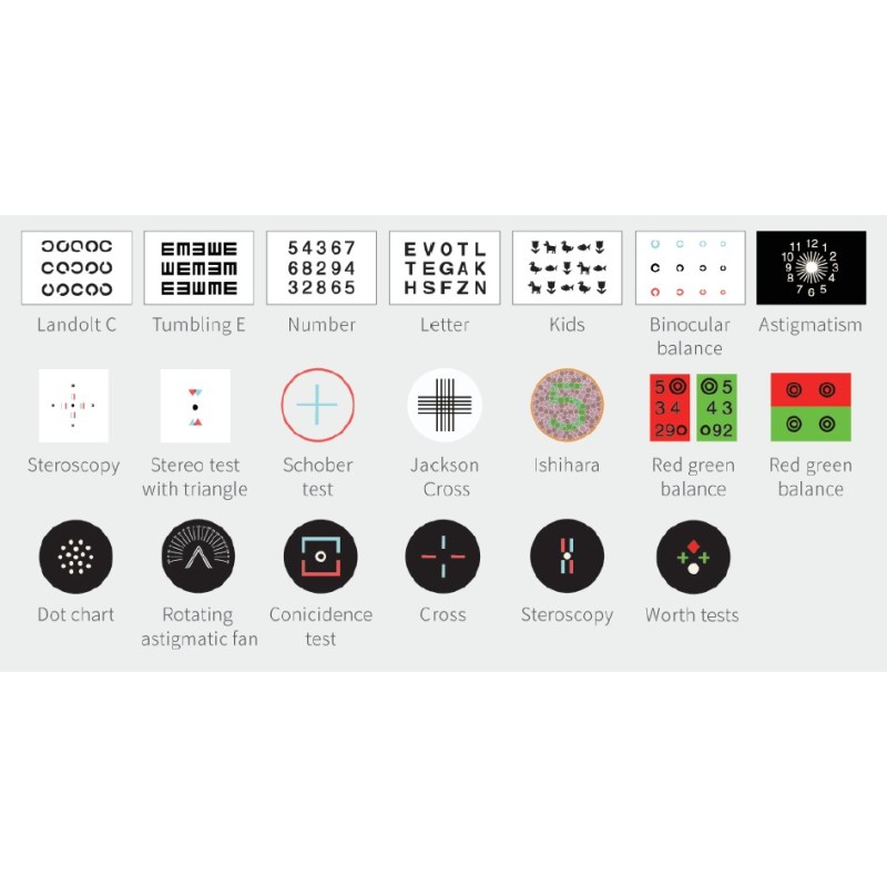 Ecran d'optotypes polarisé LED 24