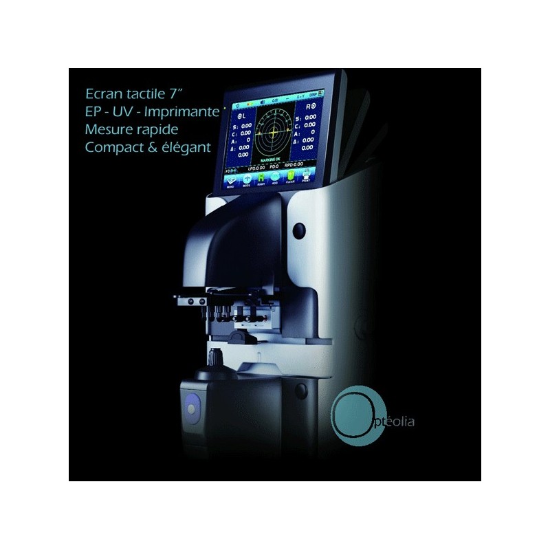 Frontofocomètre auto couleur tactile 7" PD UV imprimante