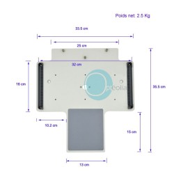 accessoire de montage lampe à fente sur unité de réfraction
