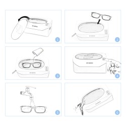 Nettoyeur ultrasons modèle pour opticiens mobiles