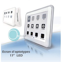 Ecran de contrôle de la vision. Ecran d'ototypes LCD 17"