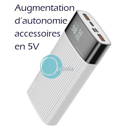 Powerbank 20000 mAh 3 entrées / 3 sorties