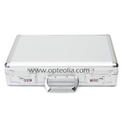 valise verres d'essai 104 pièces cercle métal valise alu